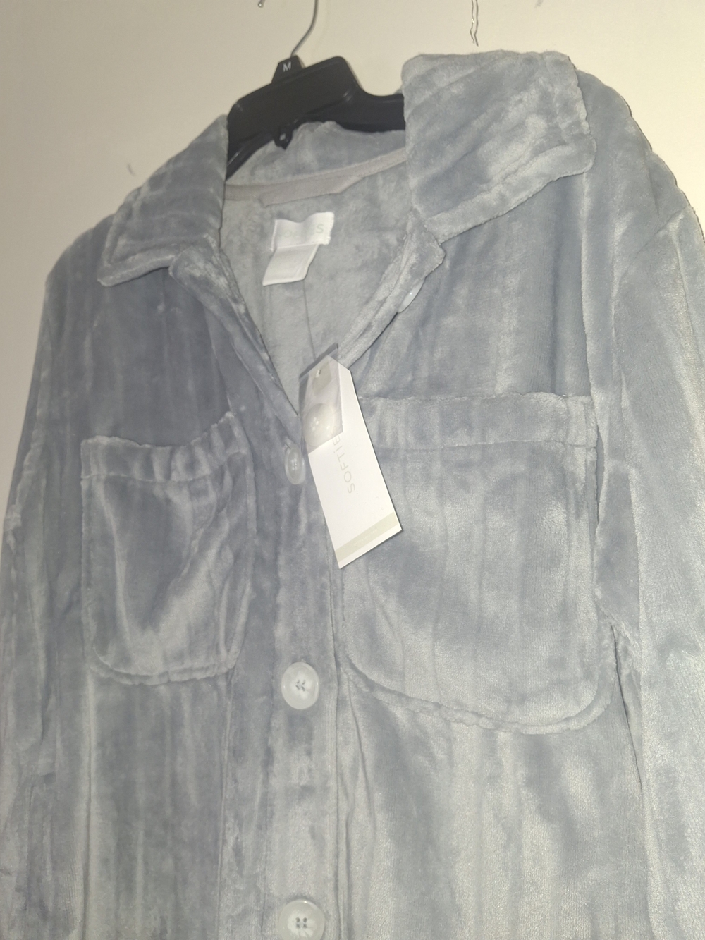 Softies Button Down Embossed Shacket In Size Small With Tags - Picture 4 of 6